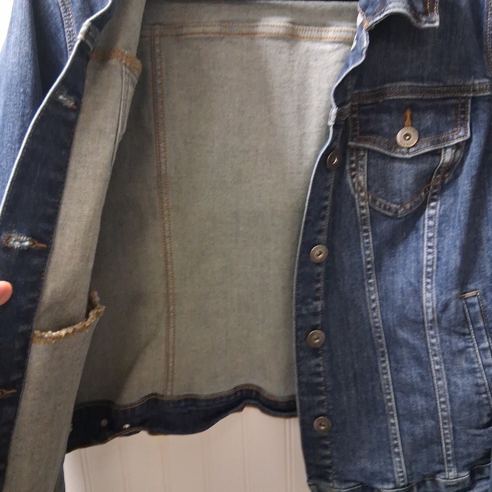 Torrid Dark Blue Denim Jacket Sz 2 18-20 2X - Picture 6 of 11